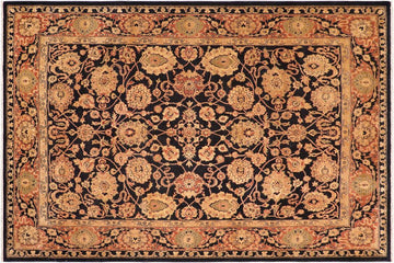 handmade Traditional Kafkaz Chobi Ziegler Blue Rust Hand Knotted RECTANGLE 100% WOOL area rug 8 x 11
